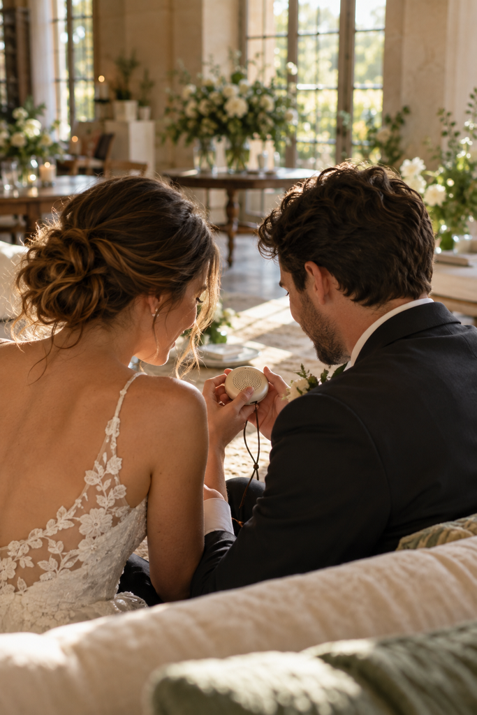 Téléphone livre d’or audio pour mariage Les Voix