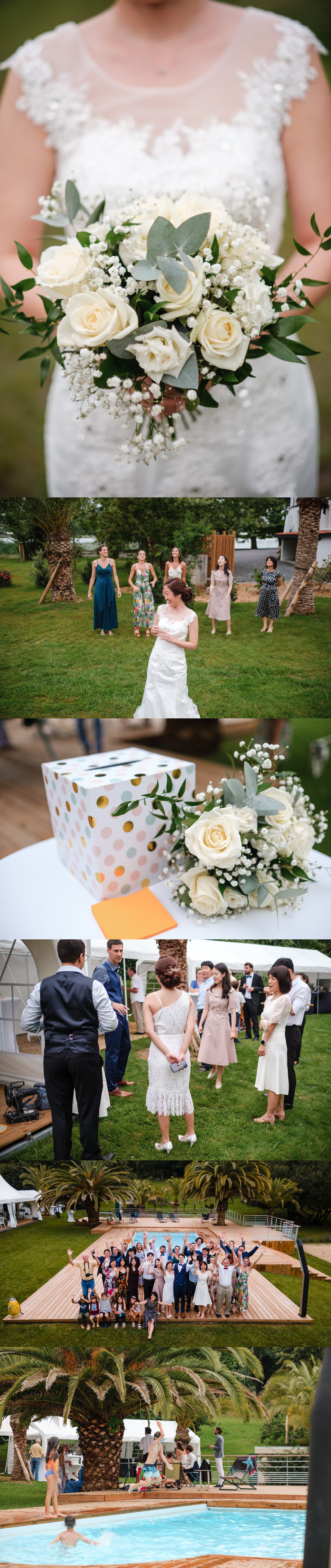 Reportages de mariage Pays Basque & Landes Le bouquet de la mariée.