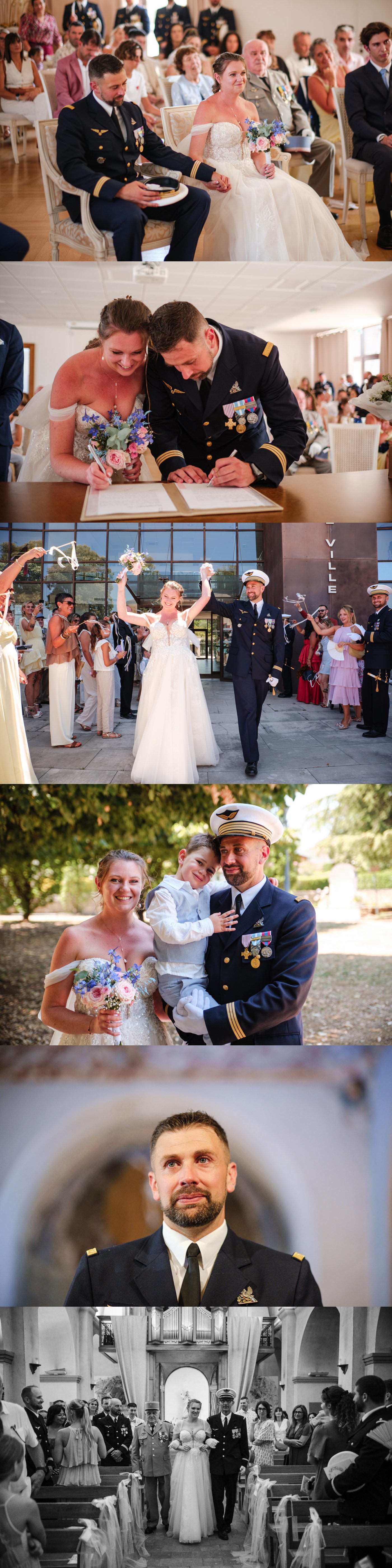 Reportages de mariage Pays Basque & Landes Stérenn et Jean-Philippe assis côte à côte pendant la cérémonie civile.